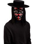 CARNIVAL MASCHERA VENDICATORE PLASTICA NERO/ROSSO 225