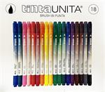 TINTA UNITA PENNARELLI BRUSH BI-PUNTA CONF.18PZ 60029 (EX 51385)