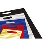B PACK SHOPPER METALIZZATE LUCIDE BAG C/MANIGLIA 18X27 50PZ