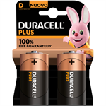 DURACELL PILE MN1300 PLUS BLISTER 2PZ TIPO D TORCIA