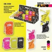 TINTA UNITA FLUO PORTACHIAVI E ASTUCCIO DISPLAY MISTO 16PZ 61034