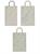 SADOCH SHOPPER IN CARTA 16X21X8 25PZ CARTA ERBA SDF16000