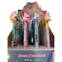 TINTA UNITA PENNE CANCELLABILI UNICORN EXPO 24PZ NERO 61834