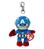 TY PELUCHE MARVEL CLIPS CAPTAIN AMERICA T34004