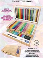 TINTA UNITA ART 25 VALIGETTA LEGNO 130PASTELLI 61787