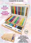 TINTA UNITA ART 25 VALIGETTA LEGNO 130PASTELLI 61787