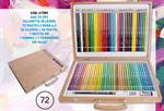 TINTA UNITA ART 25 VALIGETTA LEGNO 72PASTELLI(CLASSIC+PASTEL)61789