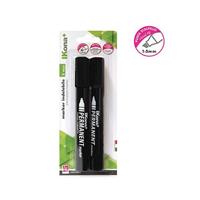 CWR IKONA+ MARCATORI PERMANENTI P.TONDA BL.2PZ NERO 12037/1