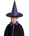 CARNIVAL HALLOWEEN CAPPELLO STREGA A RIGHE VIOLA 3955