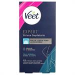 VEET EXPERT STRISCE DEPILATORIE CORPO P.SENSIBILI 12PZ