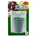 TEOREMA BICCHIERE IN PELLE CON 6DADI DA POKER 40454