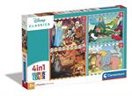 CLEMENTONI SUPERCOLOR PUZZLE 4IN1 DISNEY CLASSIC 21523