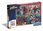 CLEMENTONI SUPERCOLOR PUZZLE 4IN1 SPIDERMAN 21515