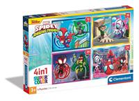 CLEMENTONI SUPERCOLOR PUZZLE 4IN1 SPIDEY MARVEL 21528