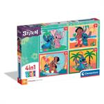 CLEMENTONI SUPERCOLOR PUZZLE 4IN1 STITCH 21745