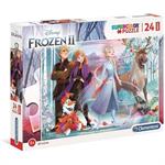 CLEMENTONI SUPERCOLOR MAXI PUZZLE 24PZ FROZEN 2 28513