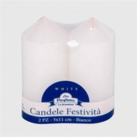 LA BRINATINA CANDELE FESTIVITA' 11CM 2PZ BIANCHE CAN05131A