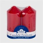 LA BRINATINA CANDELE FESTIVITA' 11CM 2PZ ROSSE CAN05130A