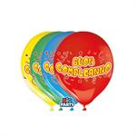 BIG PARTY PALLONCINI LARGE BUON COMPLEANNO 8PZ ASSORTITI 71150