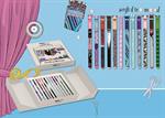 TINTA UNITA FASHION PENNE CANCELLABILI COFANETTO 12PZ BLU-NERO 63208