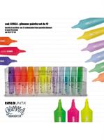 TINTA UNITA EVIDENZIATORI GLIMMER BASETTA 12PZ 62654