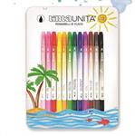 TINTA UNITA PENNARELLI BRUSH BI-PUNTA METAL BOX 12PZ 63401