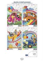 CECAMI COMPLEANNO BIMBI BIGLIETTO 12PZ FA00230BC/12