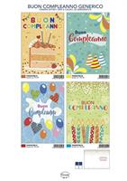 CECAMI COMPLEANNO BIGLIETTO 12PZ FA00247BC/12