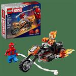 LEGO SUPER HEROES MARVEL SPIDERMAN VS GHOST RIDER IN MOTO 76335