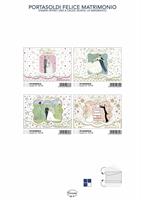 CECAMI FELICE MATRIMONIO BIGLIETTO PORTASOLDI 12PZ FE10205PS/12
