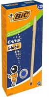 BIC BIRO CRISTAL GLACE 20PZ GOLD 302522