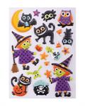 CARNIVAL HALLOWEEN STICKERS IN RILEVO STREGHETTE 19831
