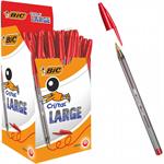 BIC BIRO CRISTAL LARGE MM1,6 50PZ 951625 ROSSO