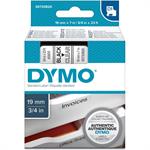 DYMO NASTRO MM19X7MT 45800 0720820 NERO TRASPARENTE