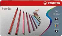 STABILO PEN 68 ARTY 30PZ SCATOLA METALLO 6830-6