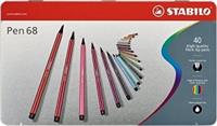 STABILO PEN 68 ARTY 40PZ SCATOLA METALLO 6840-6