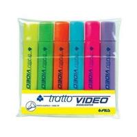 FILA EVIDENZIATORI TRATTO VIDEO BUSTA 6PZ F8310